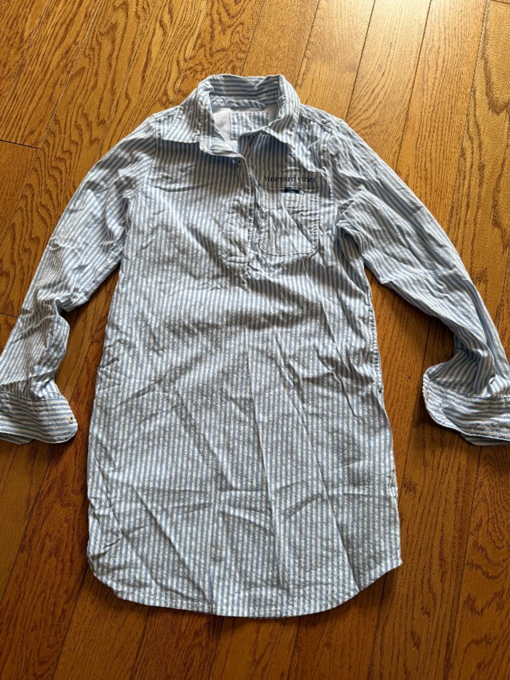 Girls Vineyard Vines Swim Cover up Blue/White Size XS